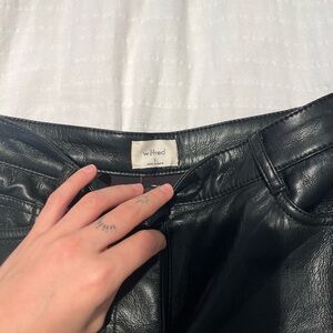 The Melania pant by Wilfred. Black Straight Leg Pants